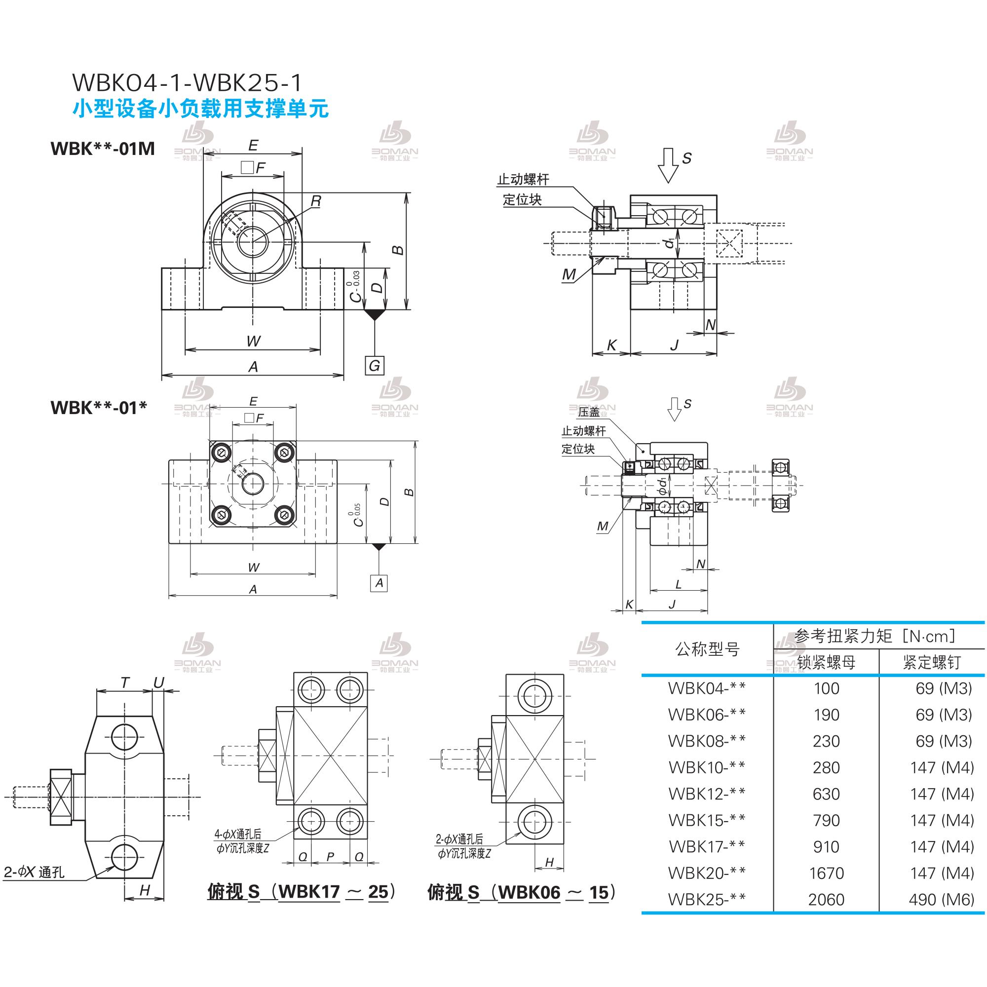 WBK12-01A-NSK丝杠支撑单元