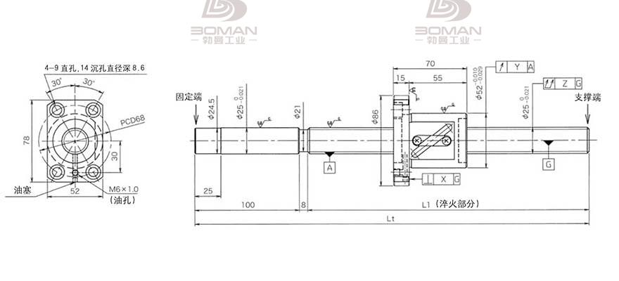 KURODA GG2520AS-BALR-2220A 黑田精工丝杆是什么材质