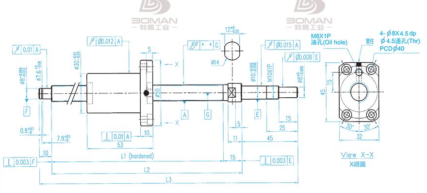 TBI XSVR01210B1DGC5-380-P1 tbi滚珠丝杆型号说明